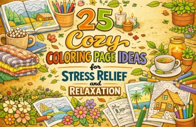 25 Cozy Coloring Page Ideas for Stress Relief and Relaxation