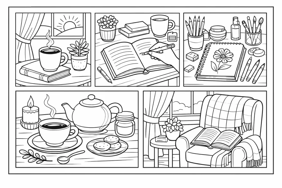 free printable mindful coloring page for adults
