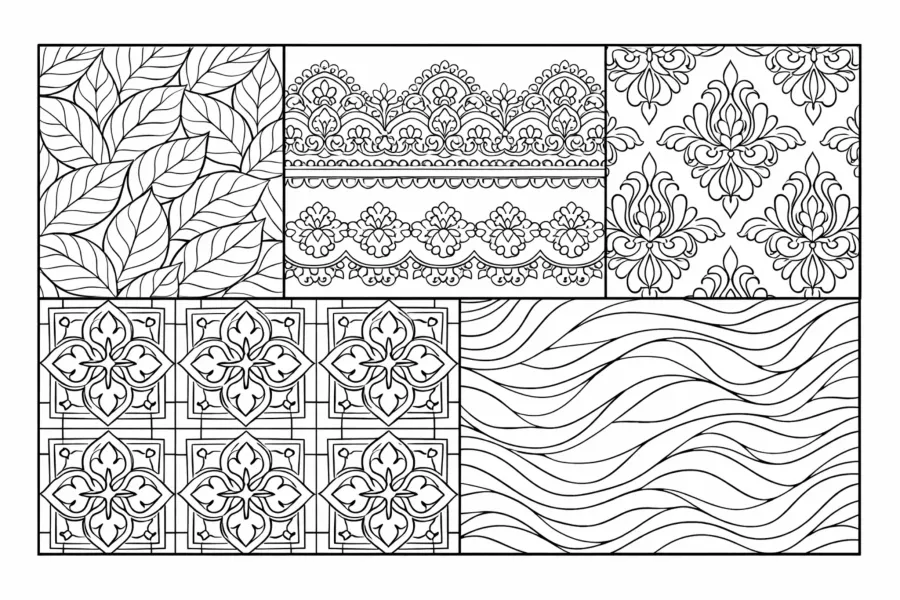 free printable pattern coloring page for adults