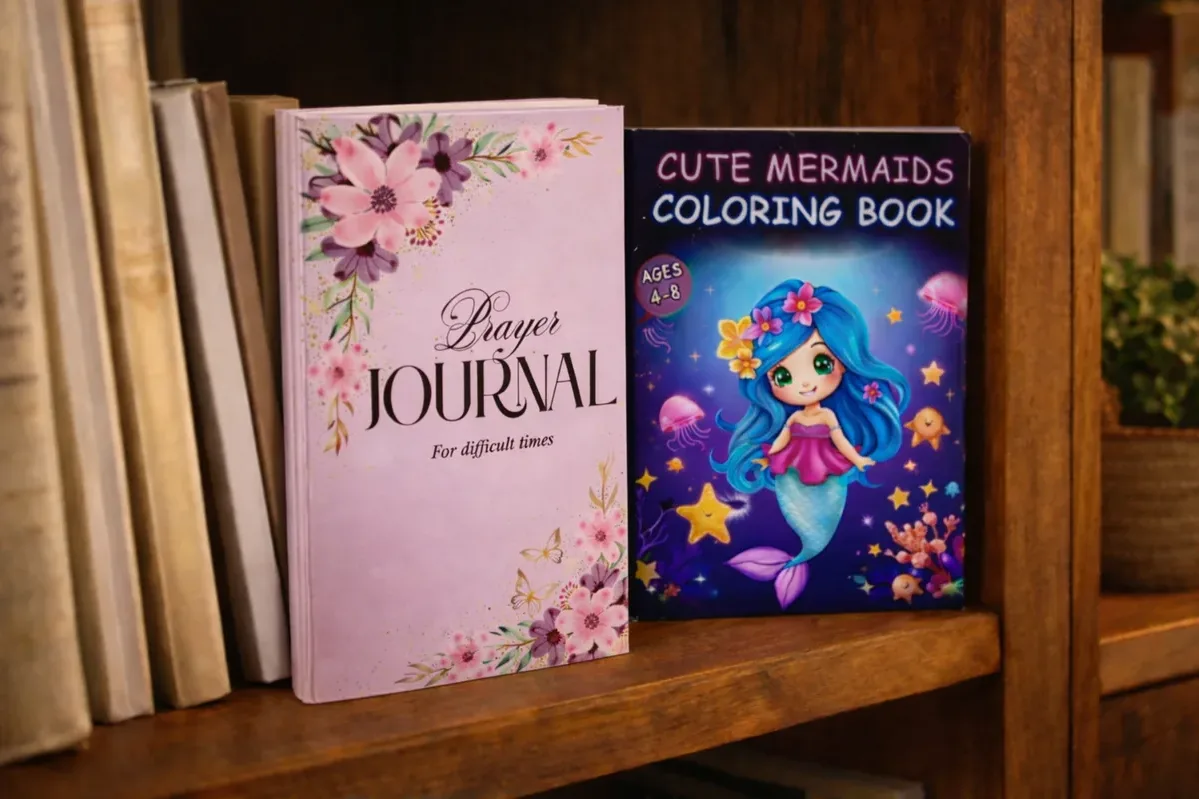 Calm evening routine with adult coloring and gratitude journaling