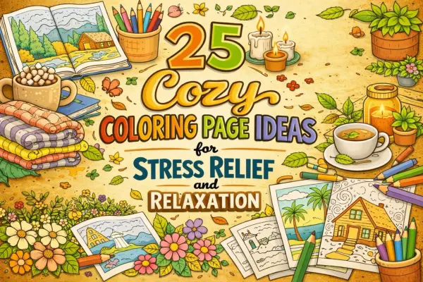 25 Cozy Coloring Page Ideas for Adults to Relax and Unwind