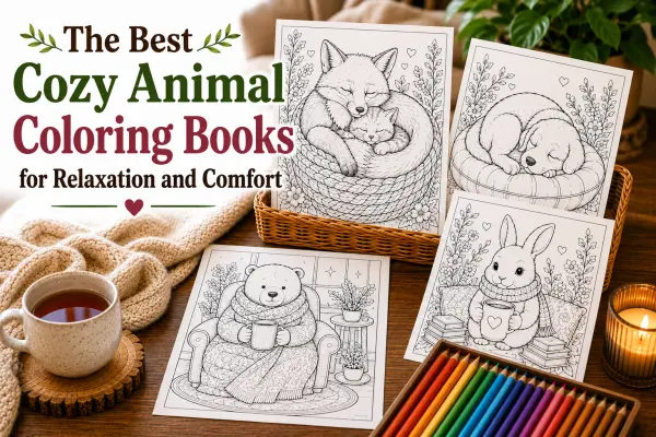 The Best Cozy Animal Coloring Books for Relaxation and Comfort