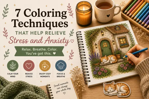 7 Coloring Techniques That Help Relieve Stress and Anxiety