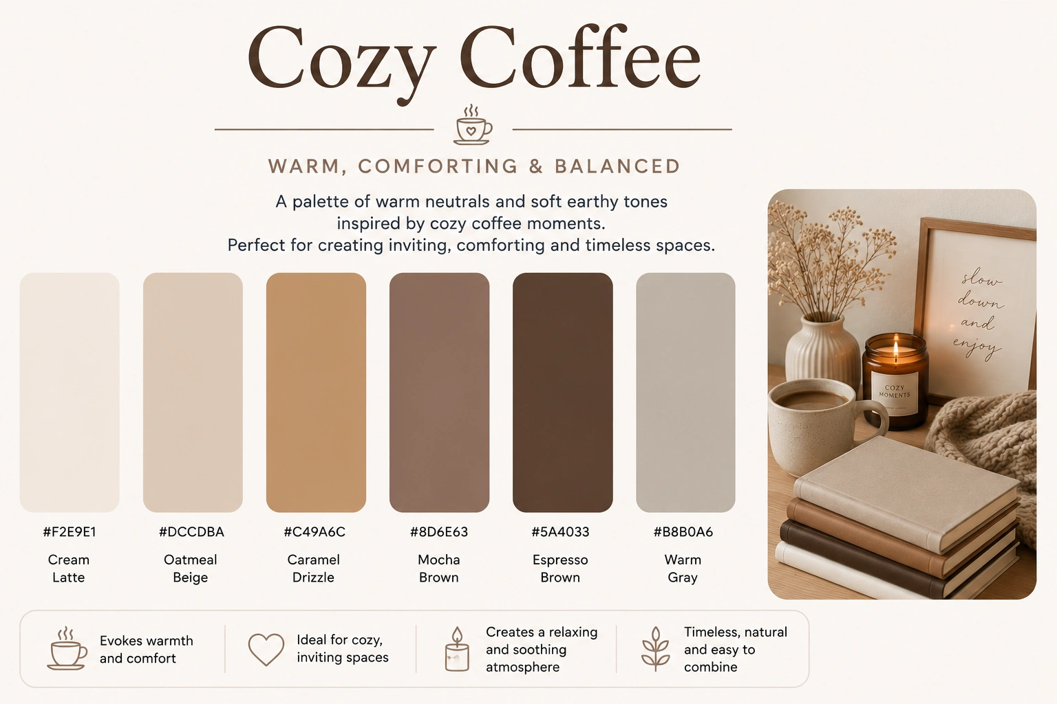 Cozy Coffee cozy color palette
