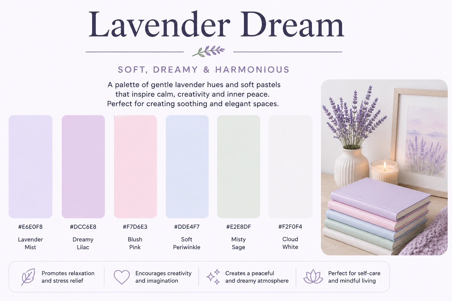 Lavender Dream cozy color palette