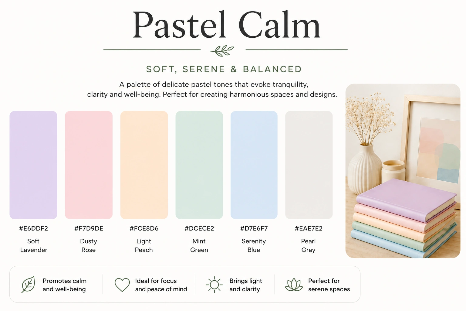 Pastel Calm cozy color palette