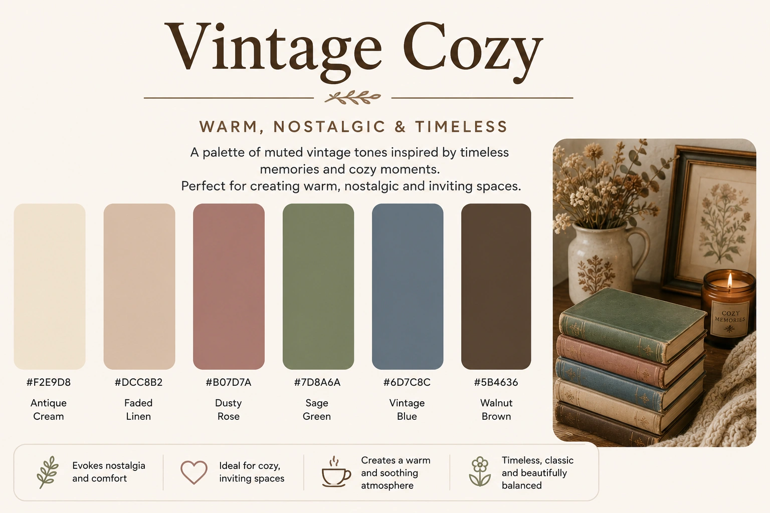 Vintage Cozy cozy color palette